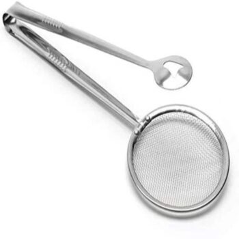 Papad Frying Filter Stainless Steel Oil Strainer for Crispy Snacks